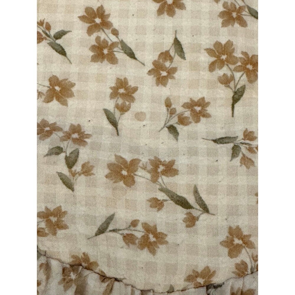 Mabel + Honey Floral Tie Shoulder Dress Size 5 Cottagecore Boho Prairie Neutral - Picture 5 of 5